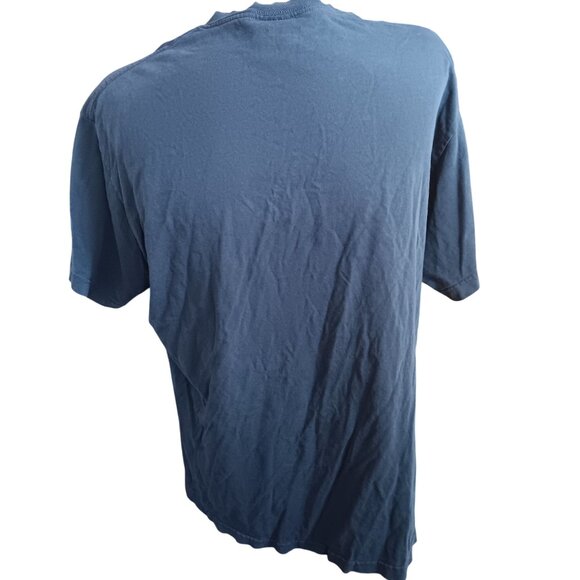 Vintage XL T-Shirt Y2K Dragon Graphic Trashed Cotton Top Heavy Mexico - Picture 5 of 7